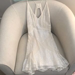 White sequin Free People dress